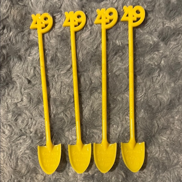 Seagram’s Golden 49ers drink stirrers Vintage - Picture 2 of 4